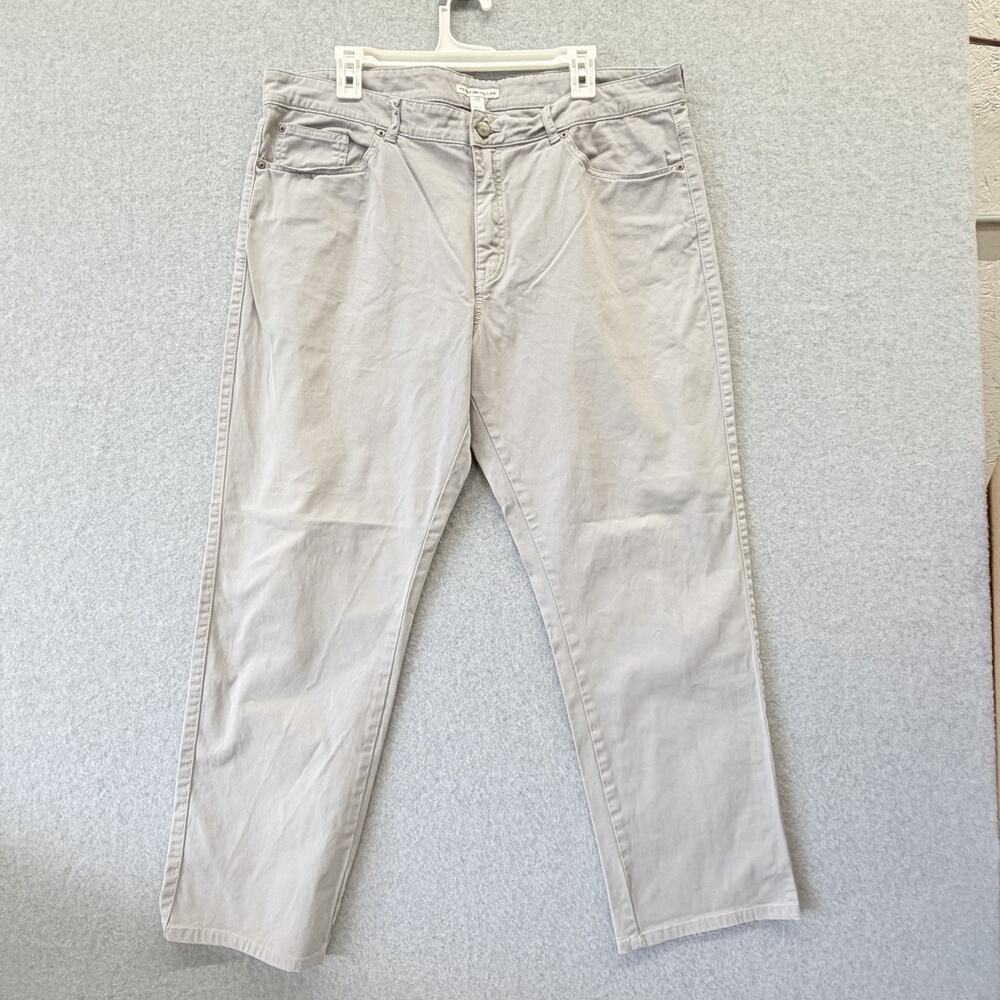 Peter Millar Ultimate Sateen 5 Pocket Pant Mens 38x30 Golf Grey Stretch MS16B93
